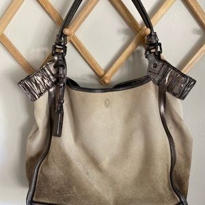 Burberry London Canvas Tote Handbag